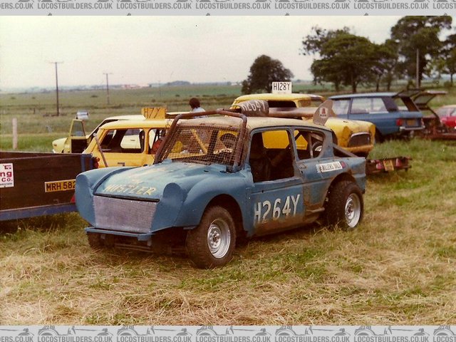 Anglia with moggy 1000 wings & ford 3000 v6